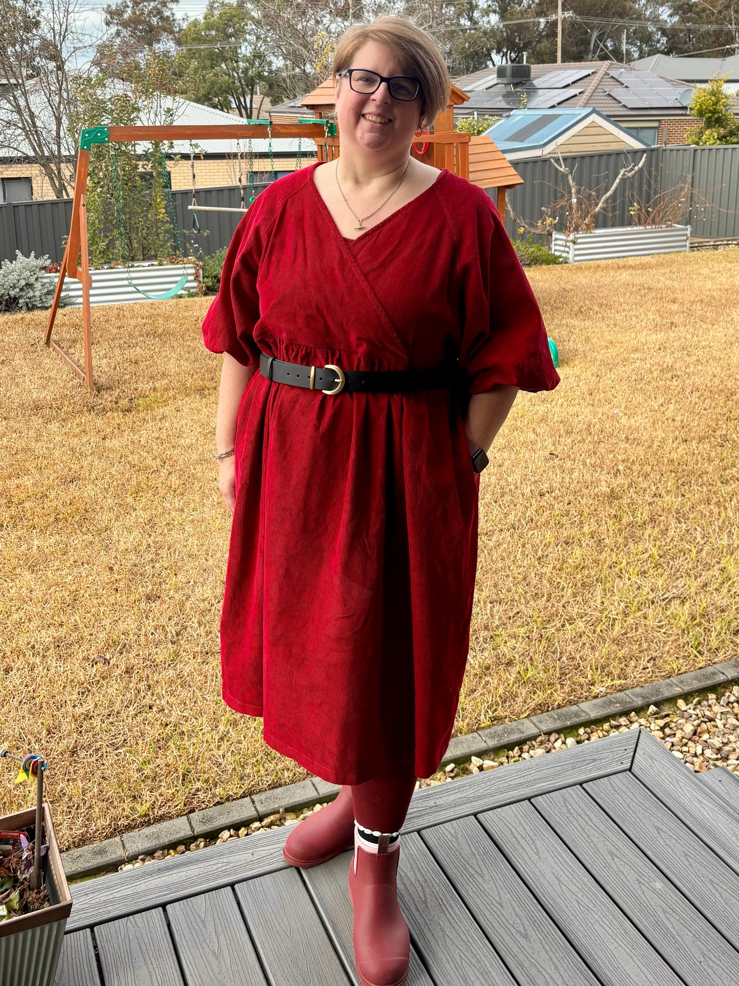 Puff Sleeve Dress, with various options