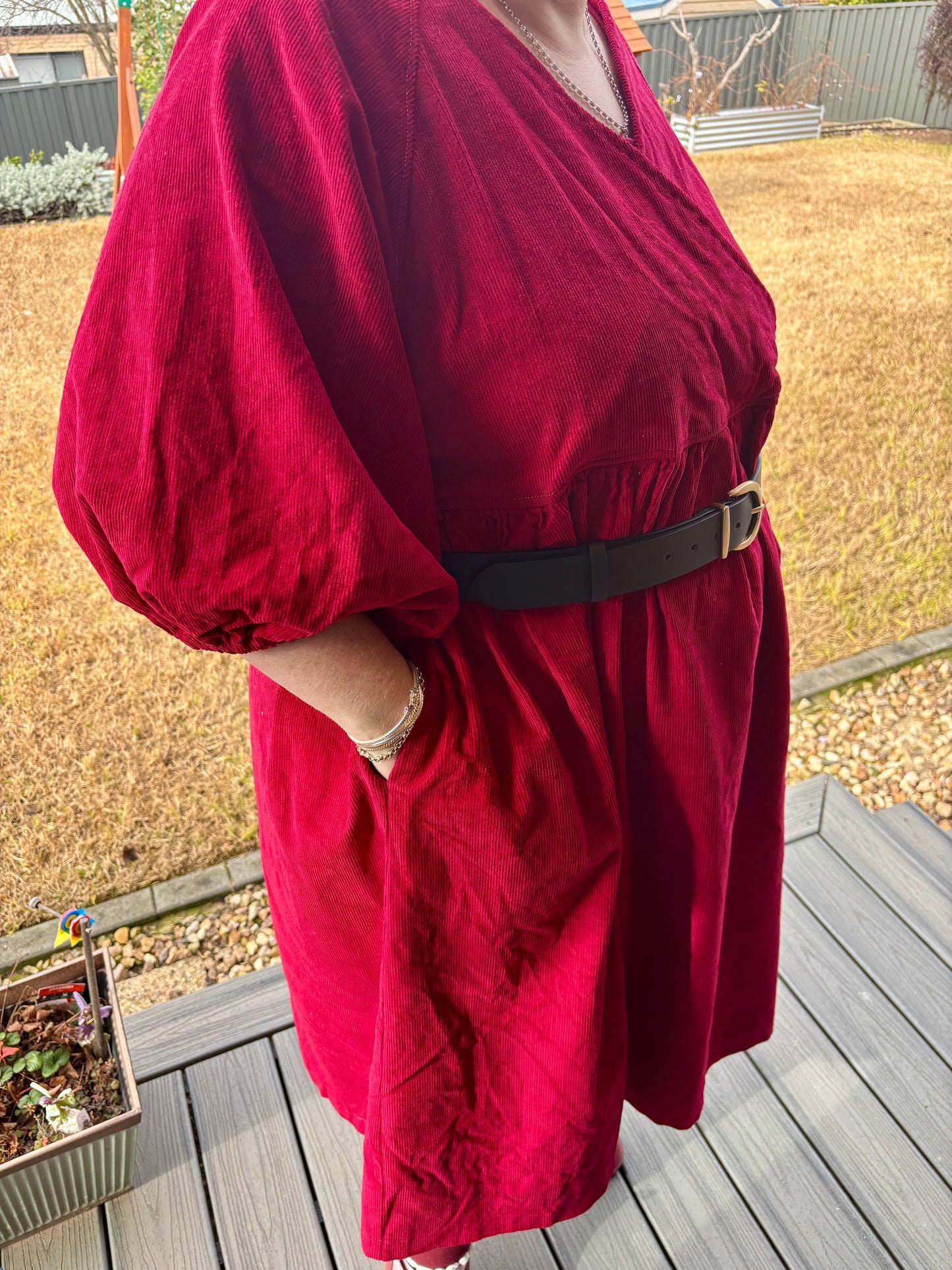 Puff Sleeve Dress, with various options