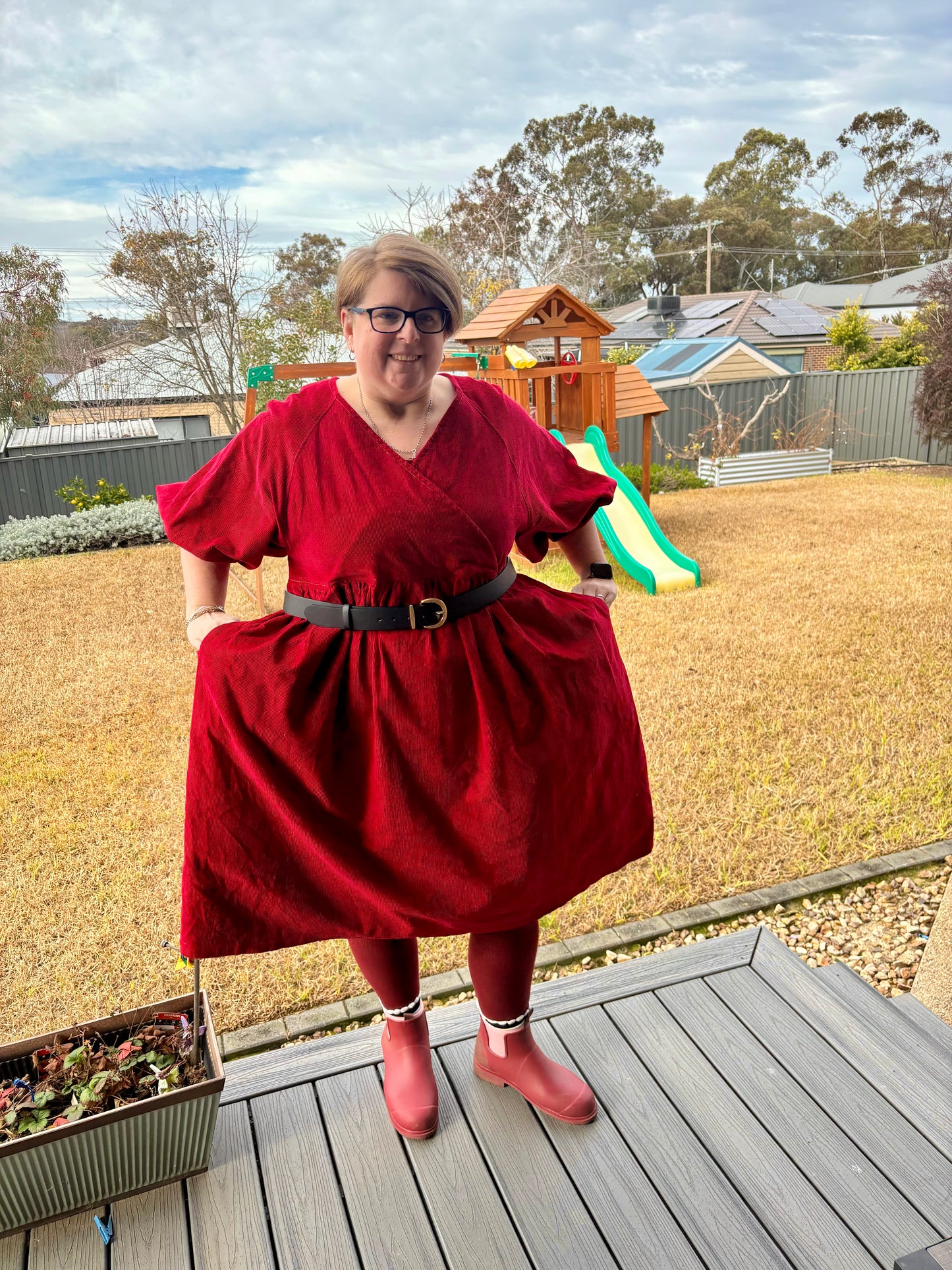 Puff Sleeve Dress, with various options