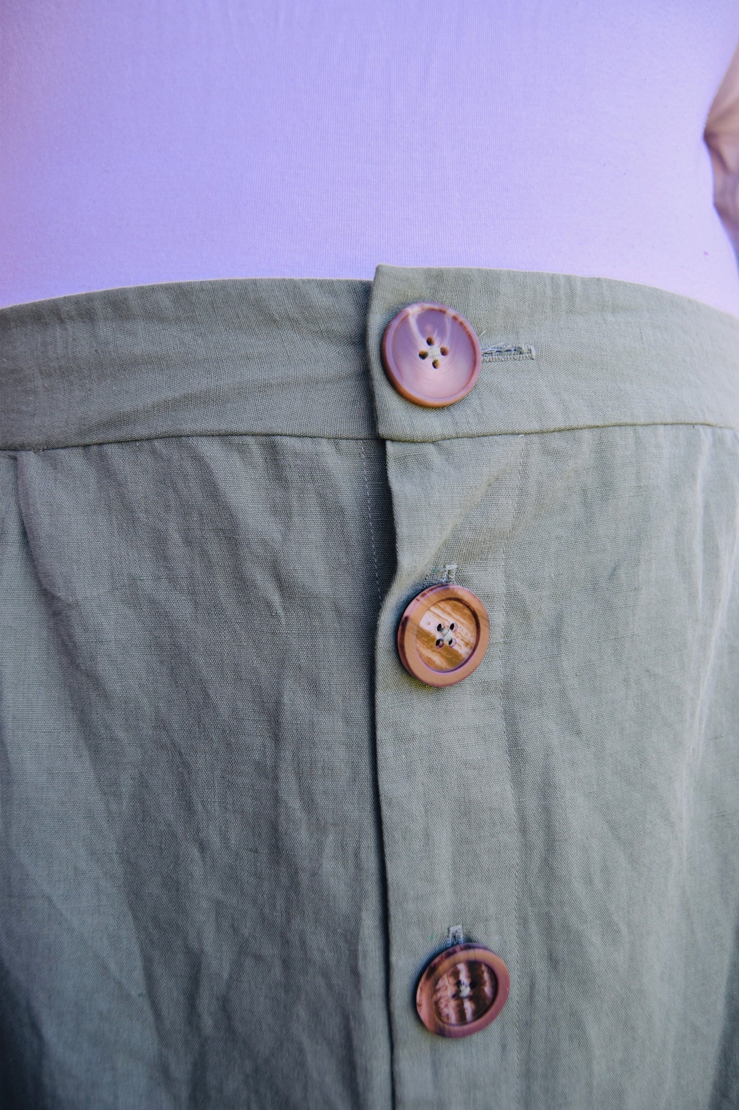 Button-Through Skirt